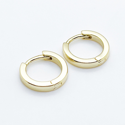 Ювелирные швензы Конго с позолотой, размер 13 мм, цена за пару