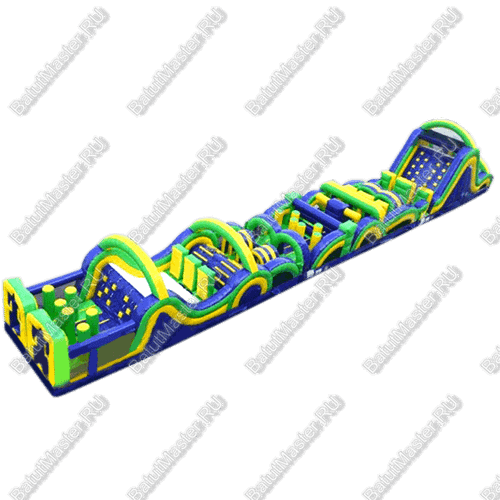Надувной батут "Длинная полоса препятствий" 29*4*5 м