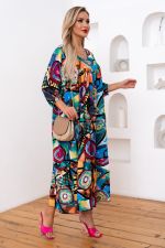 Платье Серенада (абстракция/яркий) Р11-1044/8 Nikol (Акция)