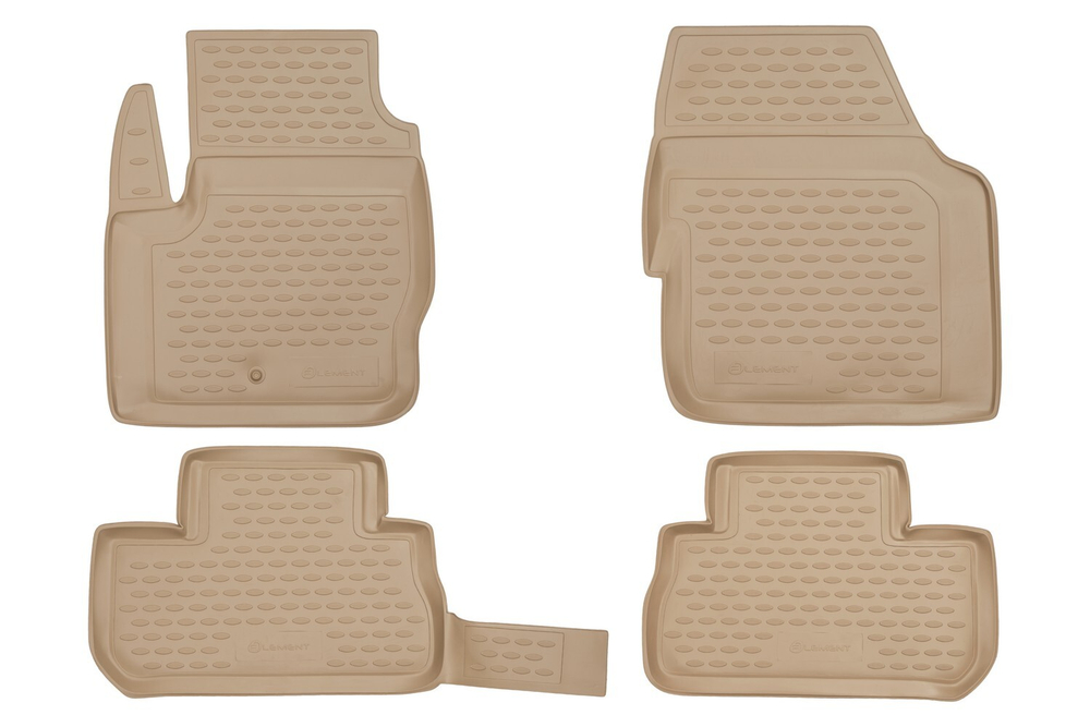 Коврики Standard, в салон LAND ROVER Freelander 2007-01/2013, 4 шт. (полиуретан, бежевые) Element.NLC.28.02.212
