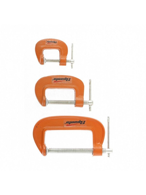 Набор: струбцины G-образные 3шт 25,50,75мм Спарта