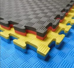 Будо-мат (татами) BABYPUZZ (1 плита 100x100x2,5см, 1кв.м./уп) "Желто-черный"