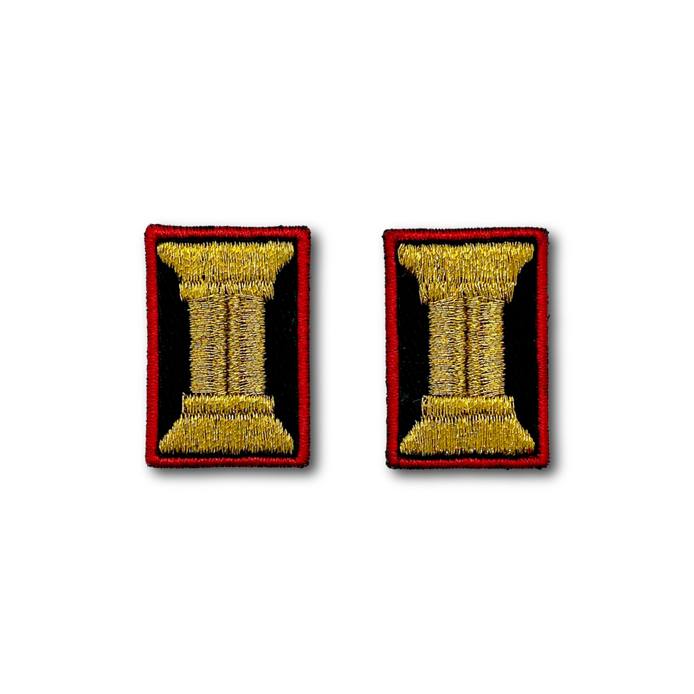 Эмблемы ( Нашивка Знак ) Петличные ( Петлицы ) Для Офицеров На Офисную Форму Черные / Металлизированная Нить | ATRIBUTICASTORE.RU