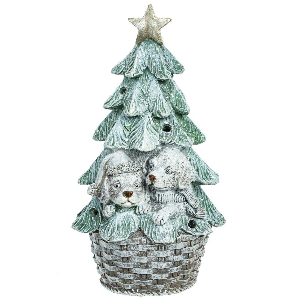 GAEM Фигурка декоративная "Елка", L10 W10 H19 см, 2в.