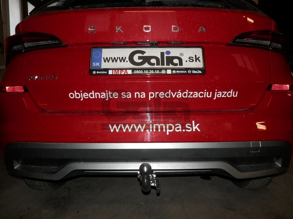Оцинкованный фаркоп на Skoda Kamiq только для моделей с подготовкой под фаркоп 2019- (без электрики), Galia S136C