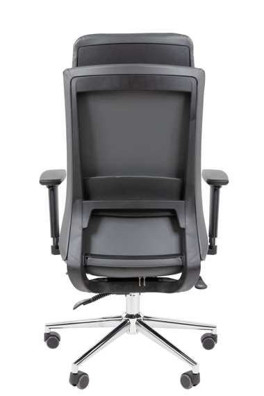 Офисное кресло Chairman 500LUX Россия экокожа cерый