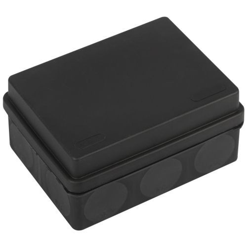 Коробка распаячная 150х110х70мм двухкомпонентн. HF стойкая к УФ прямой монтаж IP67 черн. KOR-150-110-70-11g-2MP-B Эра Б0062841