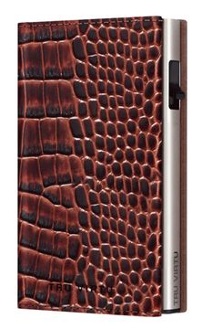 Кошелек CLICK&SLIDE Sleek Croco Brown