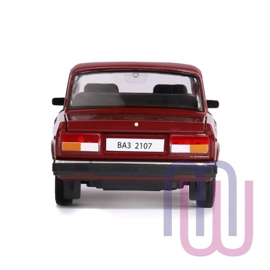 Модель машины ТМ АВТОПАНОРАМА 1/24 ВАЗ 2107, бордовый (свет, звук) JB1200159