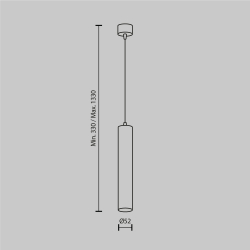 Подвесной светильник Maytoni Focus Led P072PL-L12W3K-BS