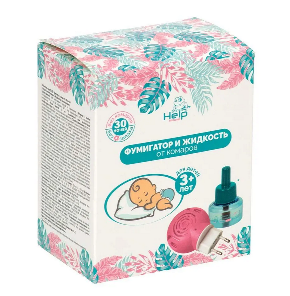 Фумигатор+жидкость от комаров для детей3+ HelpBoyScout