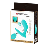 Бирюзовый стимулятор G-точки Idabelle - 10,1 см.