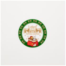 МЕНАЖНИЦА-ЕЛКА LEFARD "ДЕД МОРОЗ" 24*24*3 СМ ЗЕЛЕНАЯ (КОР=12ШТ.)