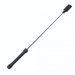 Чёрный кожаный стек - 77 см. (Цвет: черный)