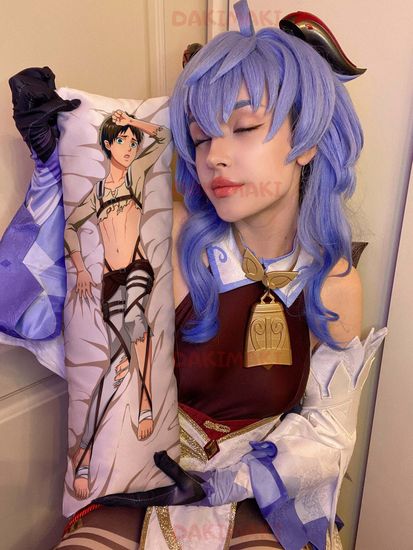 Мини дакимакура Эрен Йегер из Атака Титанов арт. M0337, 60х20 см