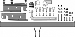 Фаркоп Motodor для Changan CS55 Plus, UNI-S (2021-)97203-A