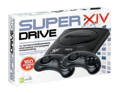 Игровая приставка 16gamebit Super Drive 14 (160 встроенных игр, 2 джойстика, AV кабель)