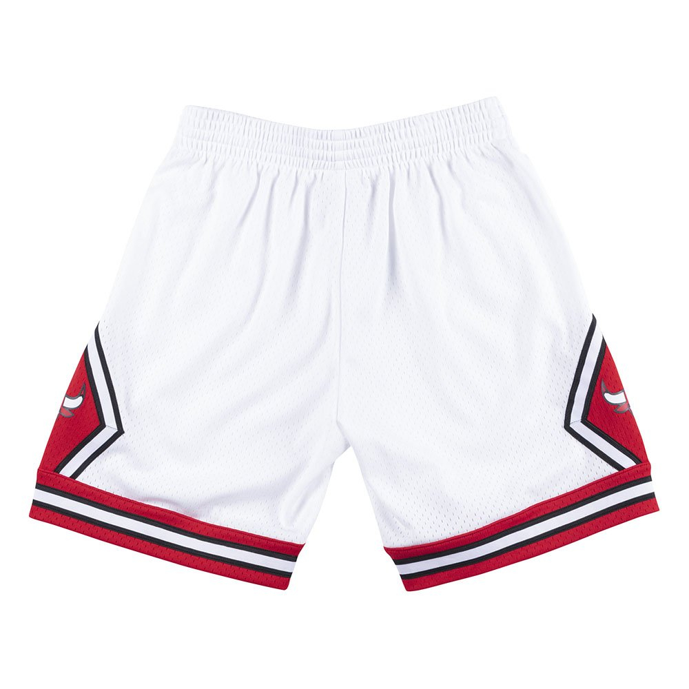 Баскетбольные мужские шорты Mitchell & Ness NBA Swingman Shorts Chicago Bulls Logo (SMSHCP18151-CBUWHIT9)