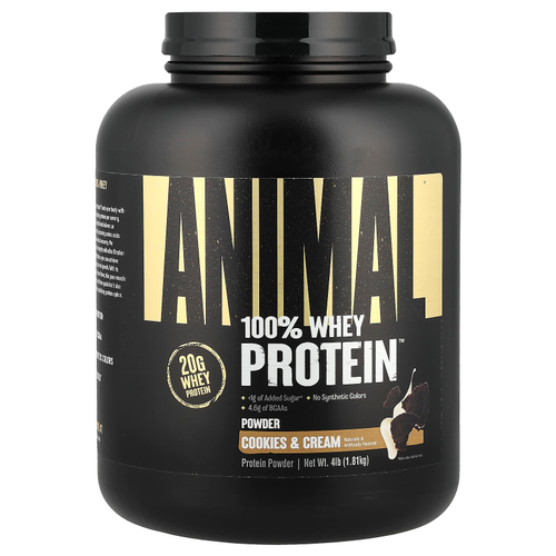 Animal, 100% Whey Protein™, порошок из сывороточного протеина Whey Protein™, печенье и сливки, 1,81 кг (4 фунта)