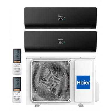 Мульти сплит-система Haier на 2 комнаты (20+20 кв.м.) FLEXIS Black