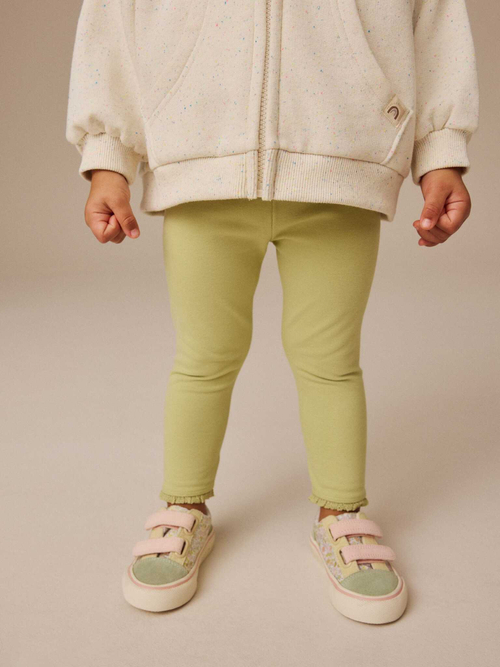 Легинсы с рюшами для девочки Next E51-648, Салатовый