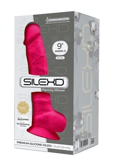 Розовый фаллоимитатор SILEXD Model 3 - 23 см. (Цвет: розовый)