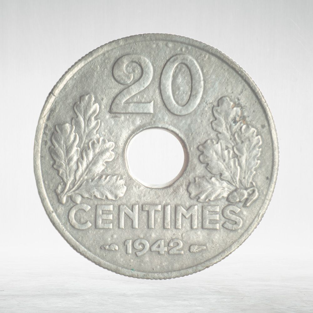 France, 20 Centimes 1942 - Vichy French State, VF