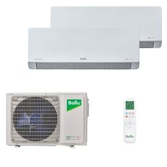 Мультисплит система на 2 комнаты Ballu BSFI-FM/in-07HN8/EU x 2 / BA2OI-FM/out-14HN8/EU