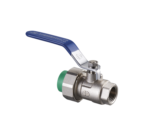 Кран шаровой разъёмный с внутренней резьбой RIIFO Alba PP-R/латунь 20-1/2"ВР зелёный