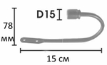 Держатель-подхват для штор Ост, цвет нержавеющая сталь