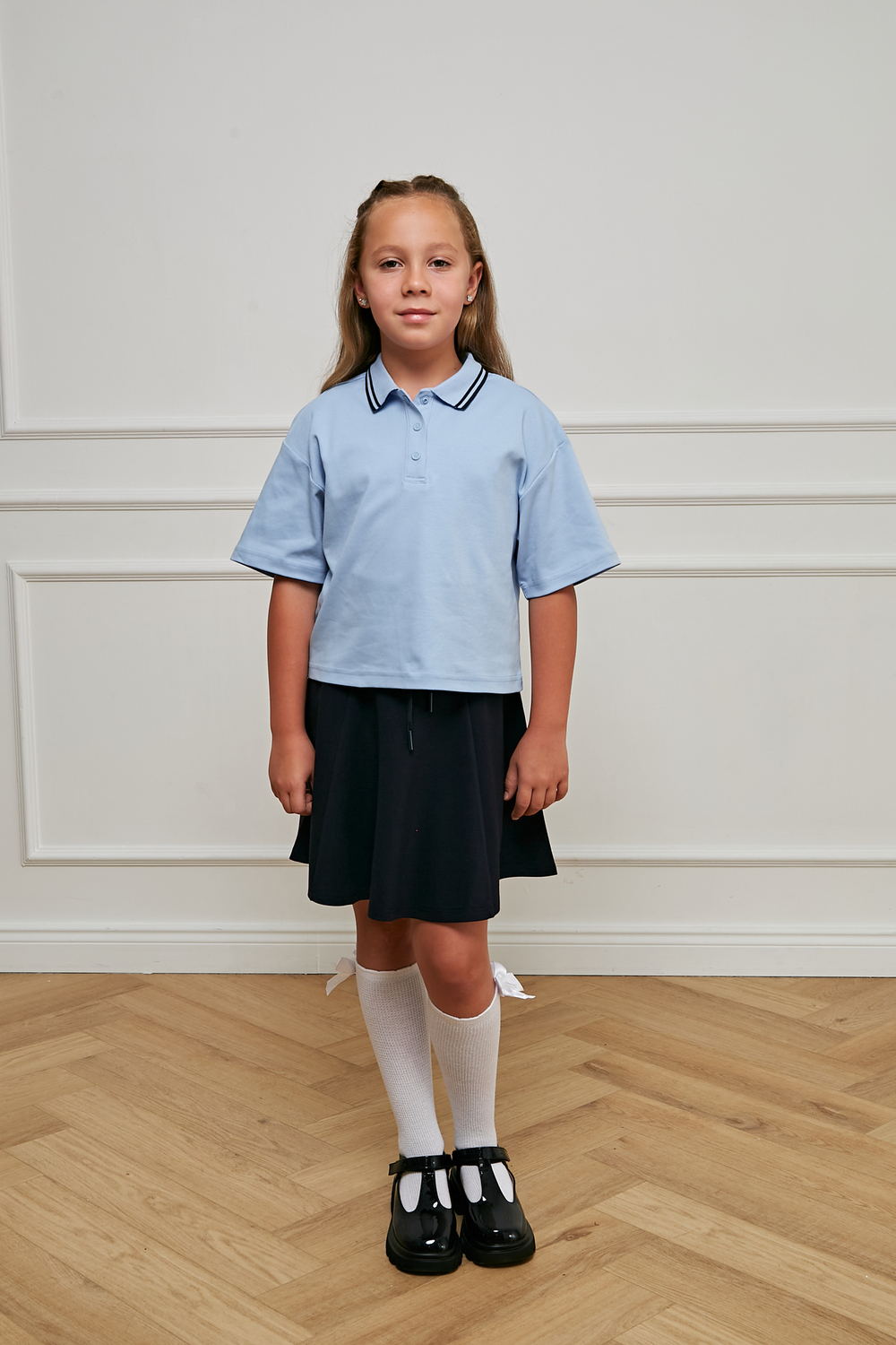 Блуза-поло к/р трикотаж д/д DELORAS 63922ZS