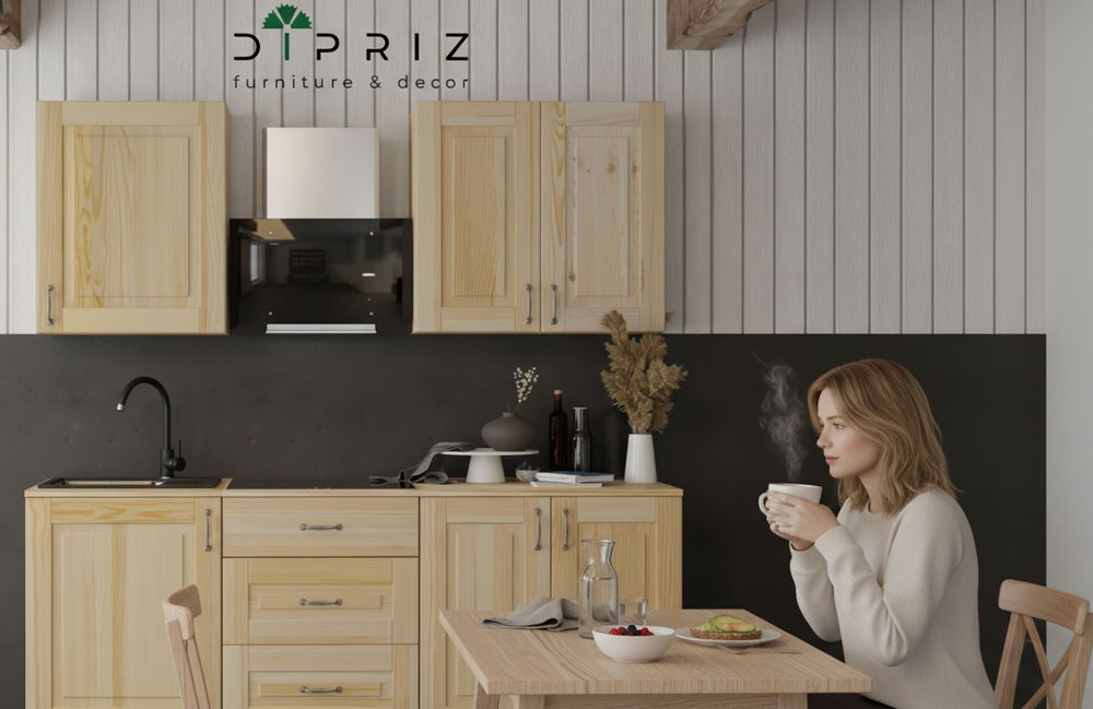 Кухонный модуль 40х60х85, Стокгольм Натур, напольный, массив сосны, лак, Dipriz