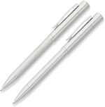 Набор шариковая ручка и карандаш 0.9мм FranklinCovey Greenwich FC0021-1 цвет хромовый матовый в подарочной коробке