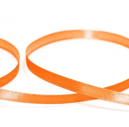 Лента атласная 6 мм ( 1/4 ") , №023 оранжевый
