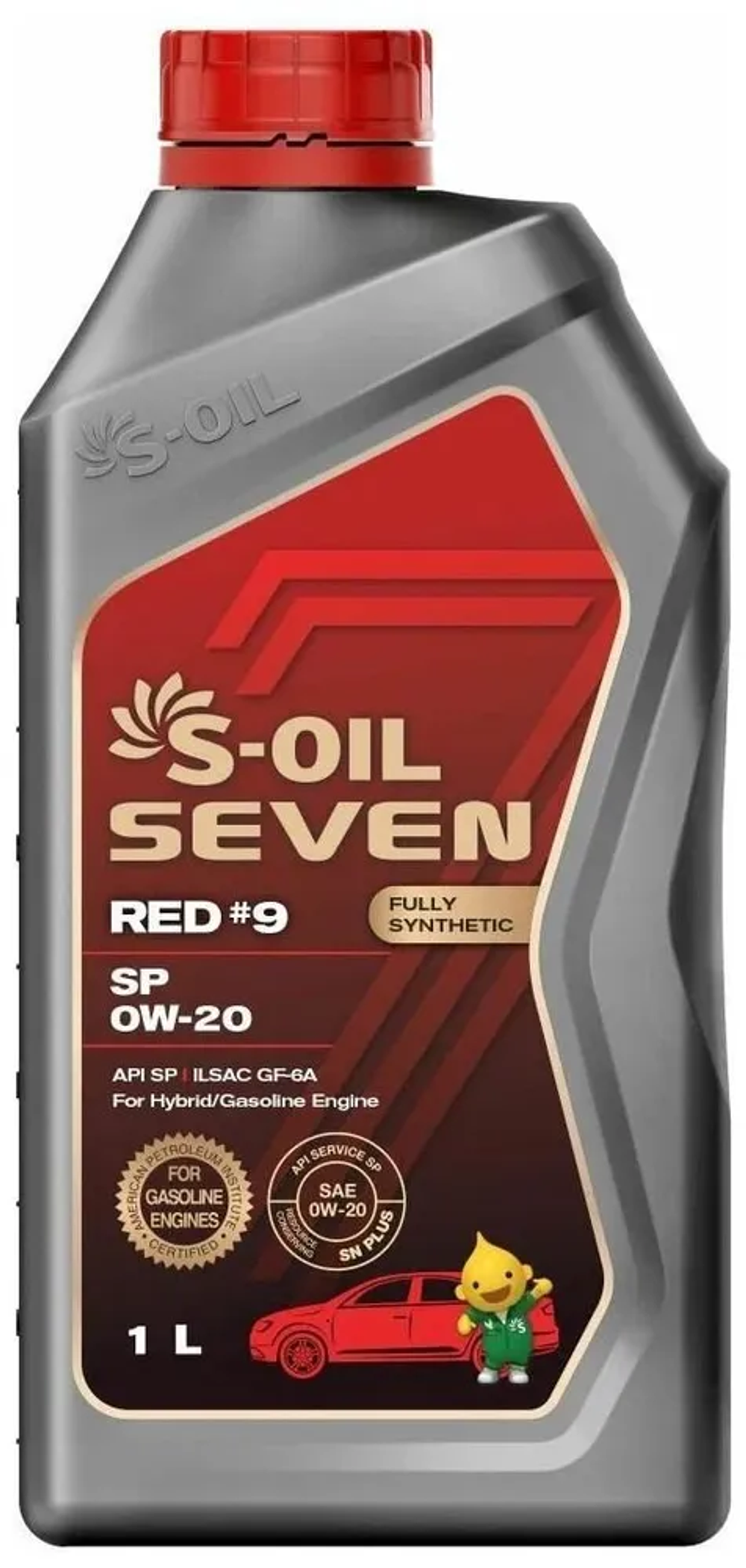 Моторное масло S-Oil Seven Red #9 0W-20 SP, синтетическое, 1 л