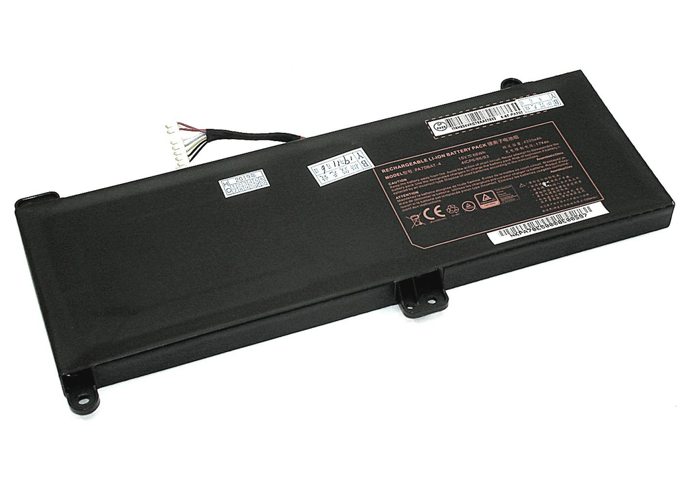Аккумуляторная батарея для ноутбука Clevo PA70HP6-G (PA70BAT-4) 15V 4320mAh