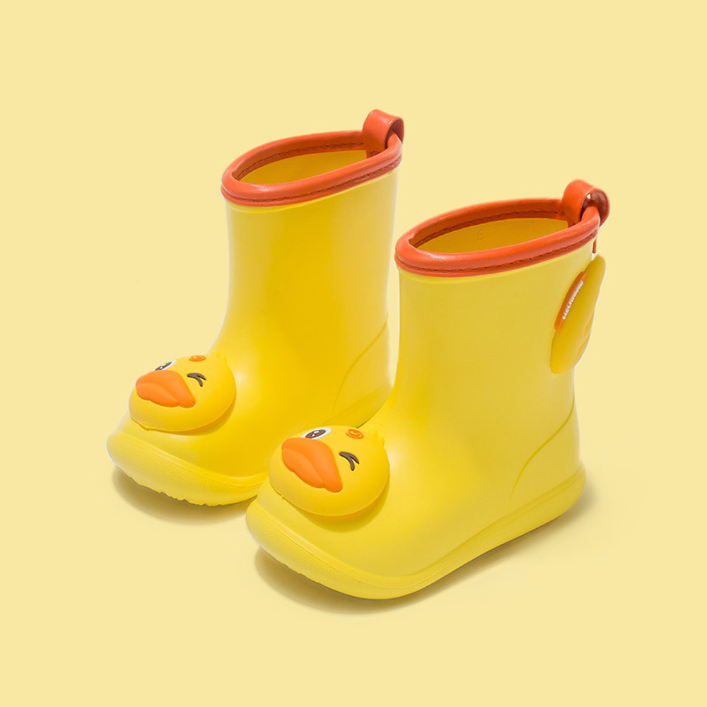 Резиновые сапоги "Duck Top", желтые на резинке