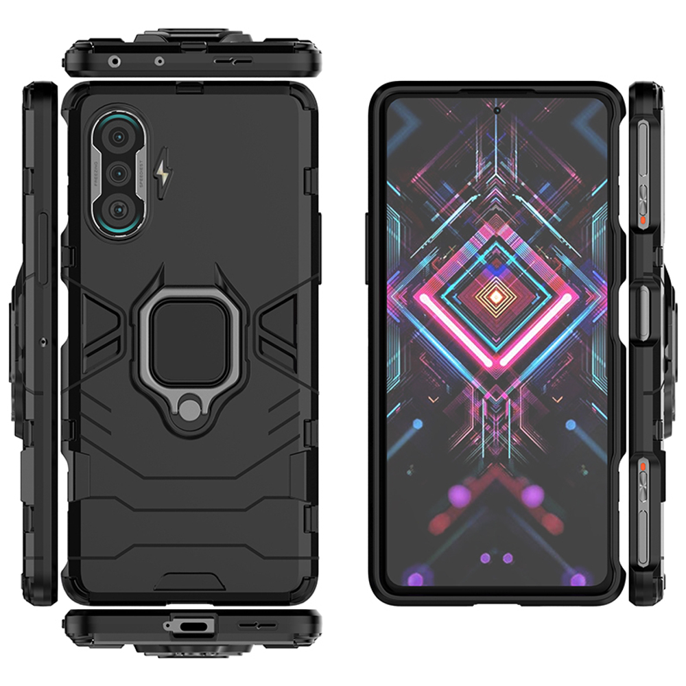 Противоударный чехол с кольцом Panther Case для Xiaomi Poco F3 GT