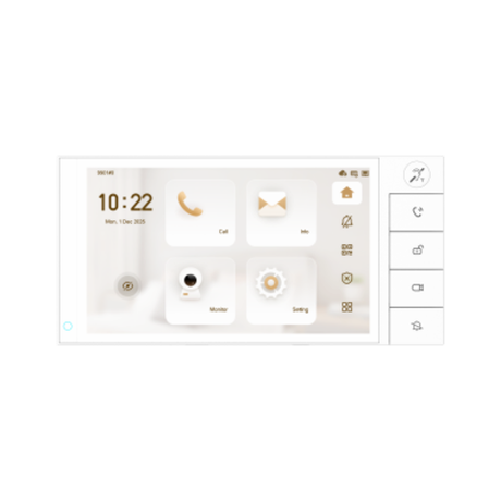 DHI-VTH5722BW-IWP Монитор видеодомофона IP, 2-проводный, 7 дюймовый с WiFi 2.4ГГц, (LInux), белый.