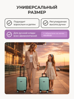 Набор Xs/M ручная кладь и средний Мятный