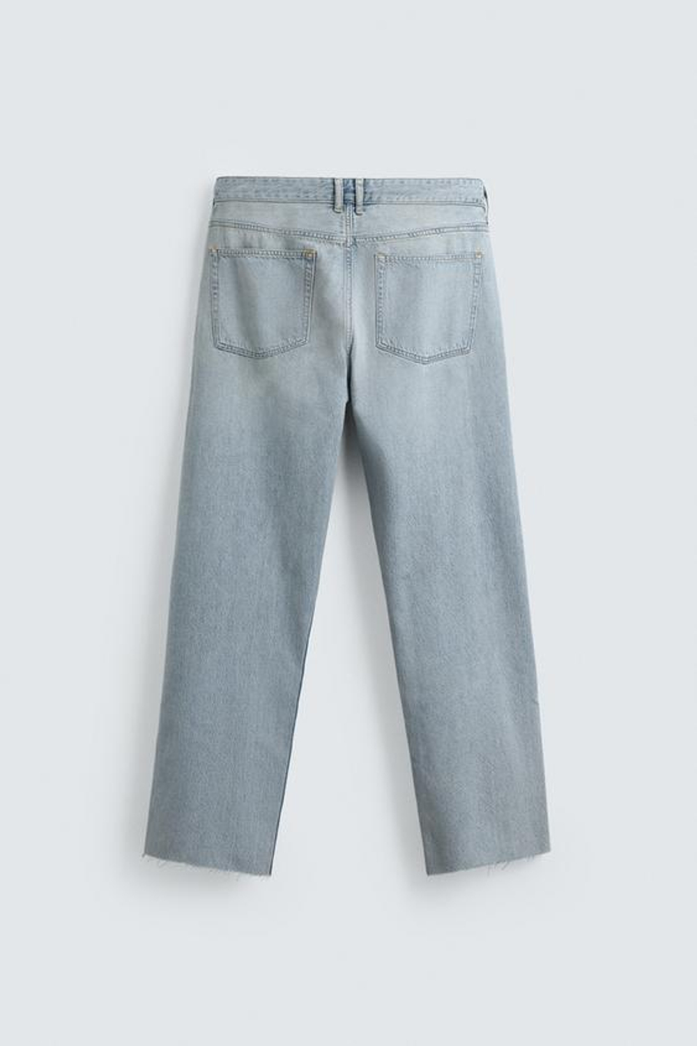 ZARA ДЖИНСЫ STRAIGHT FIT, ГОЛУБОЙ