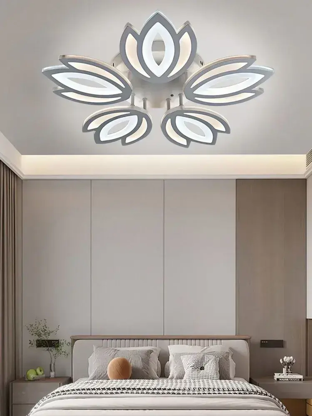 Люстра потолочная светодиодная и управлением пульт,144 Вт,регулируемая яркость и цветовой температуры 3000K-6000K,AYHOME