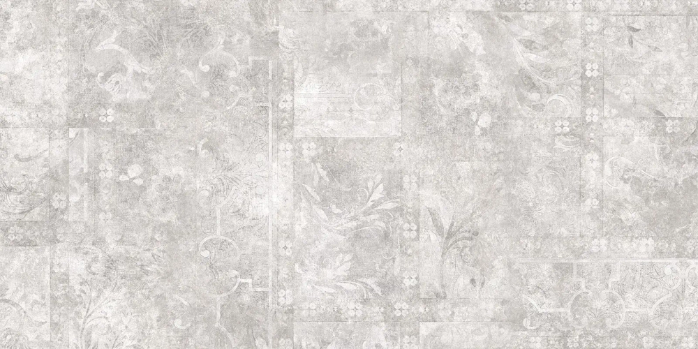 Керамогранит Alma Ceramica GFU60120BTP17R Beton PRO 60x120 серый глазурованный матовый / карвинг под бетон / с орнаментом