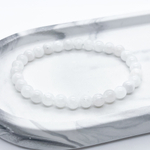 Браслет, лунный камень, диаметр бусин около 6 мм, размер 17 см