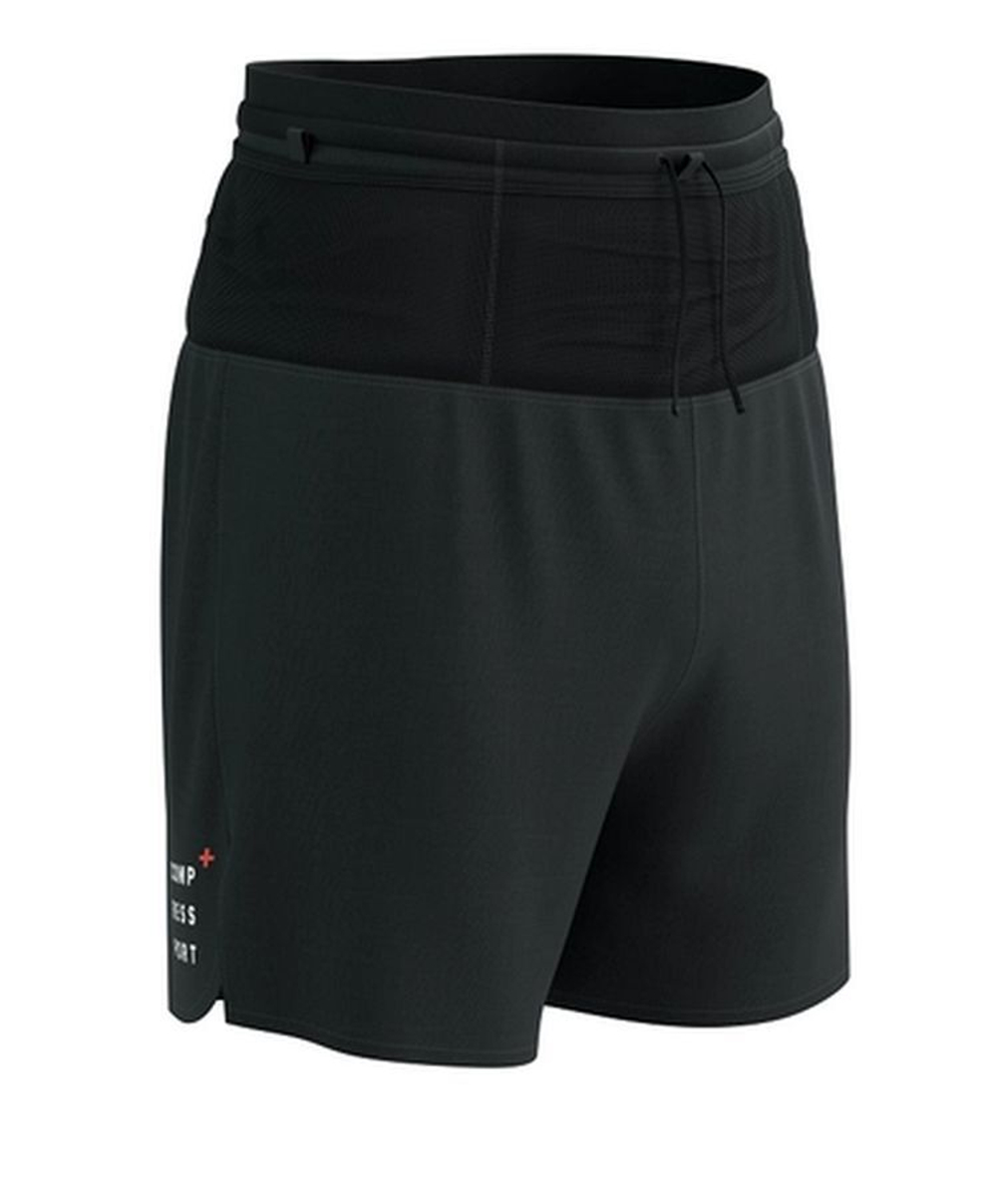 Теннисные шорты Compressport Trial 2-in-1 - black