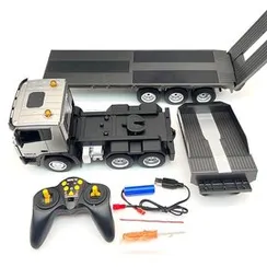 Радиоуправляемый грузовик-трейлер c дистанционным управлением, модель 9CH 2.4 GHZ RTR 1:24 HN1318