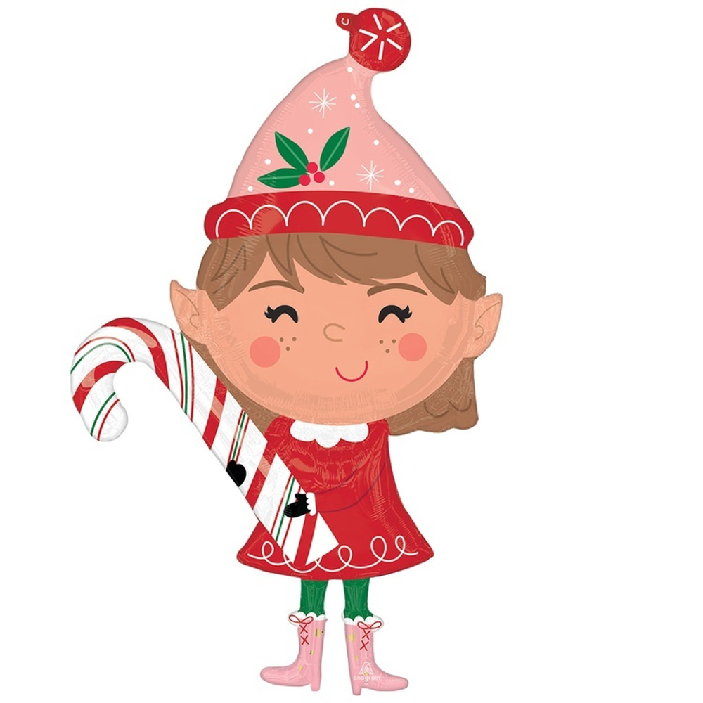 Эльф в розовом колпаке 99см