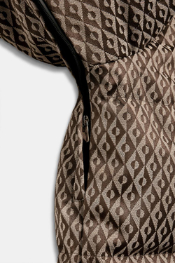 ZARA ВОДОНЕПРОНИЦАЕМАЯ КУРТКА С КАПЮШОНОМ, БЕЖЕВО-КОРИЧНЕВЫЙ