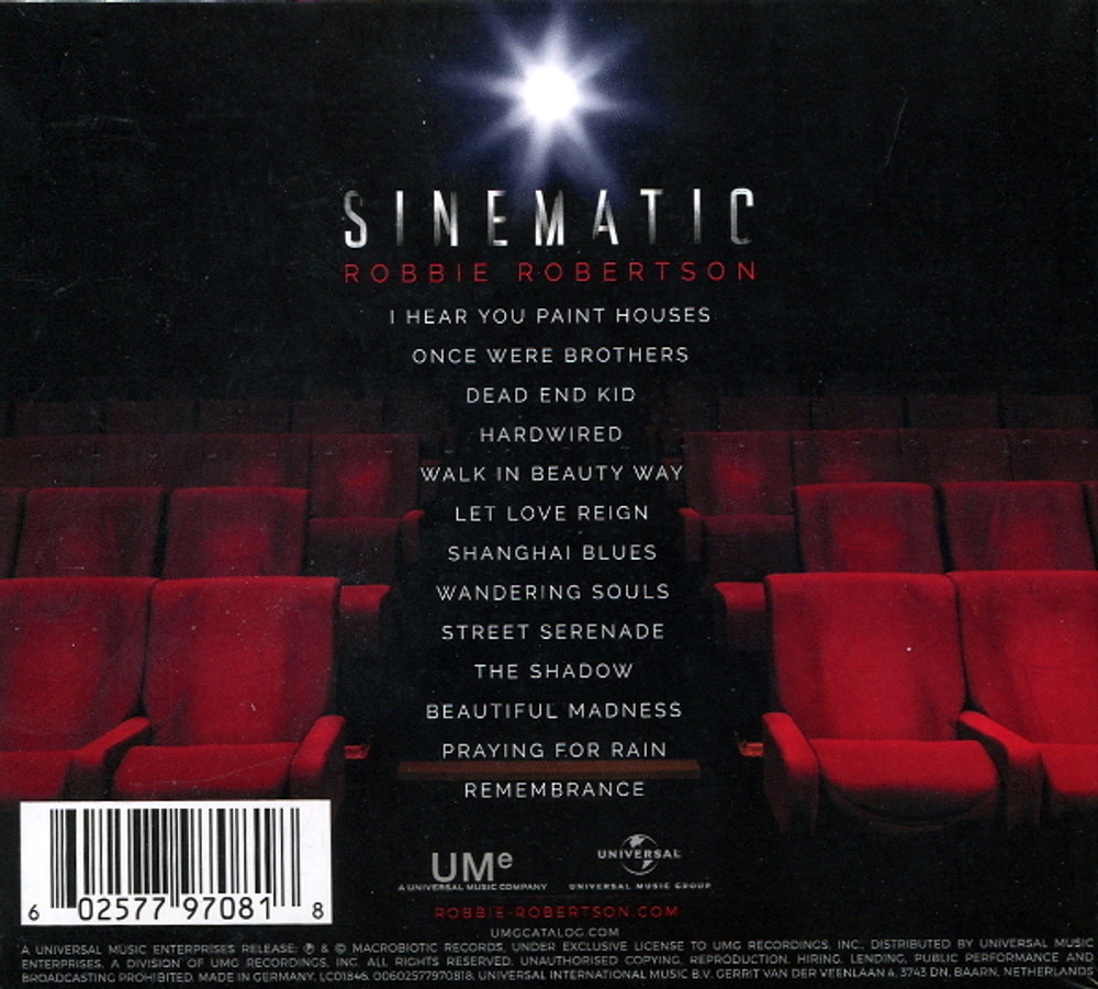 Robbie Robertson / Sinematic (CD)