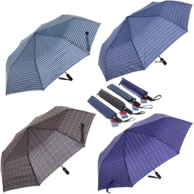 Зонт мужской полуавтомат «Ultramarine - Таро», микс 4 цвета, 8 спиц, d-96см, длина в слож. виде 28см